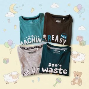৪ পিস বেবি ফুল হাতা টিশার্ট